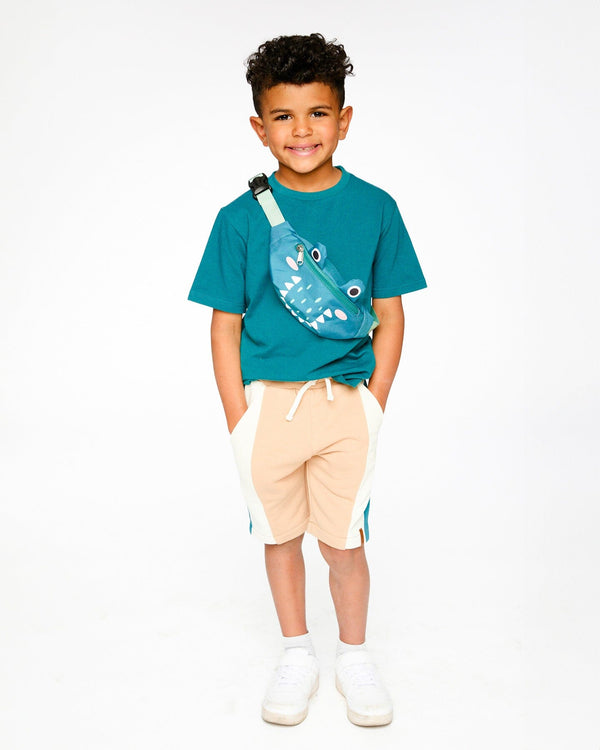 Crocodile Fanny Pack Turquoise