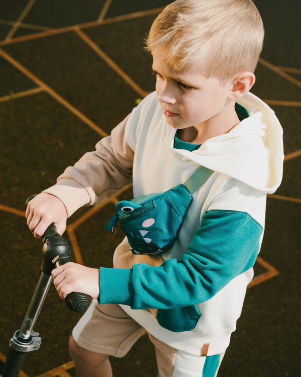 Crocodile Fanny Pack Turquoise