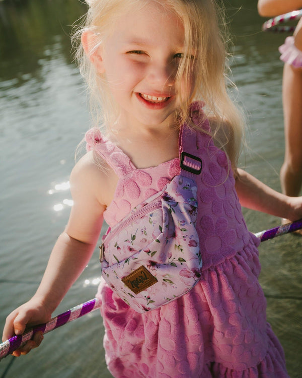 Fanny Pack Purple Flower Print