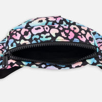 Fanny Pack Black Animal Print