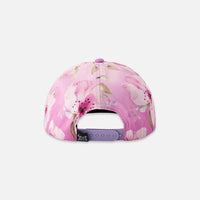 Cap Purple Flower Print
