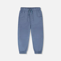 Parachute Jogger With Patch Pockets Blue Grey