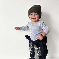 Hunter Green Beanie (6M-8Y)
