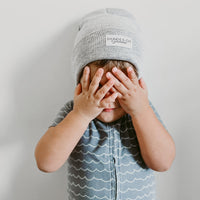 Heathered Grey Beanie (6M-8Y)