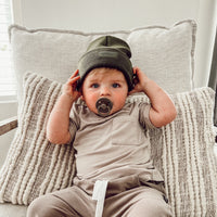 Hunter Green Beanie (6M-8Y)