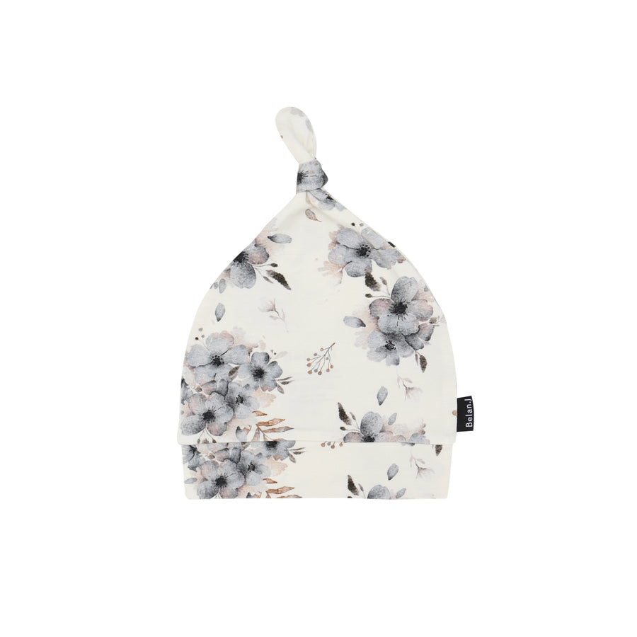 Knotted Hat - Frosty Floral