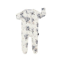 Footed Zipper Sleeper - Frosty Floral
