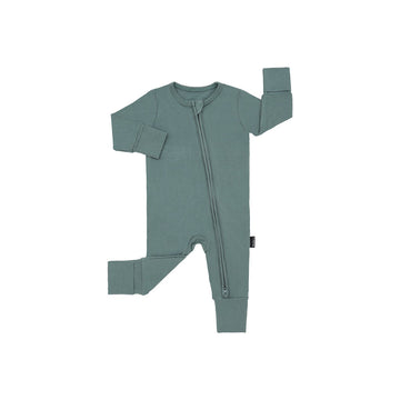Footless Sleeper with Fold-over Cuffs - Leafy Green