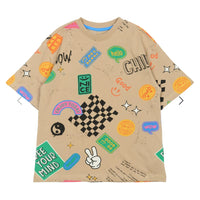 TNPete Oversized T-shirt - Humus AOP