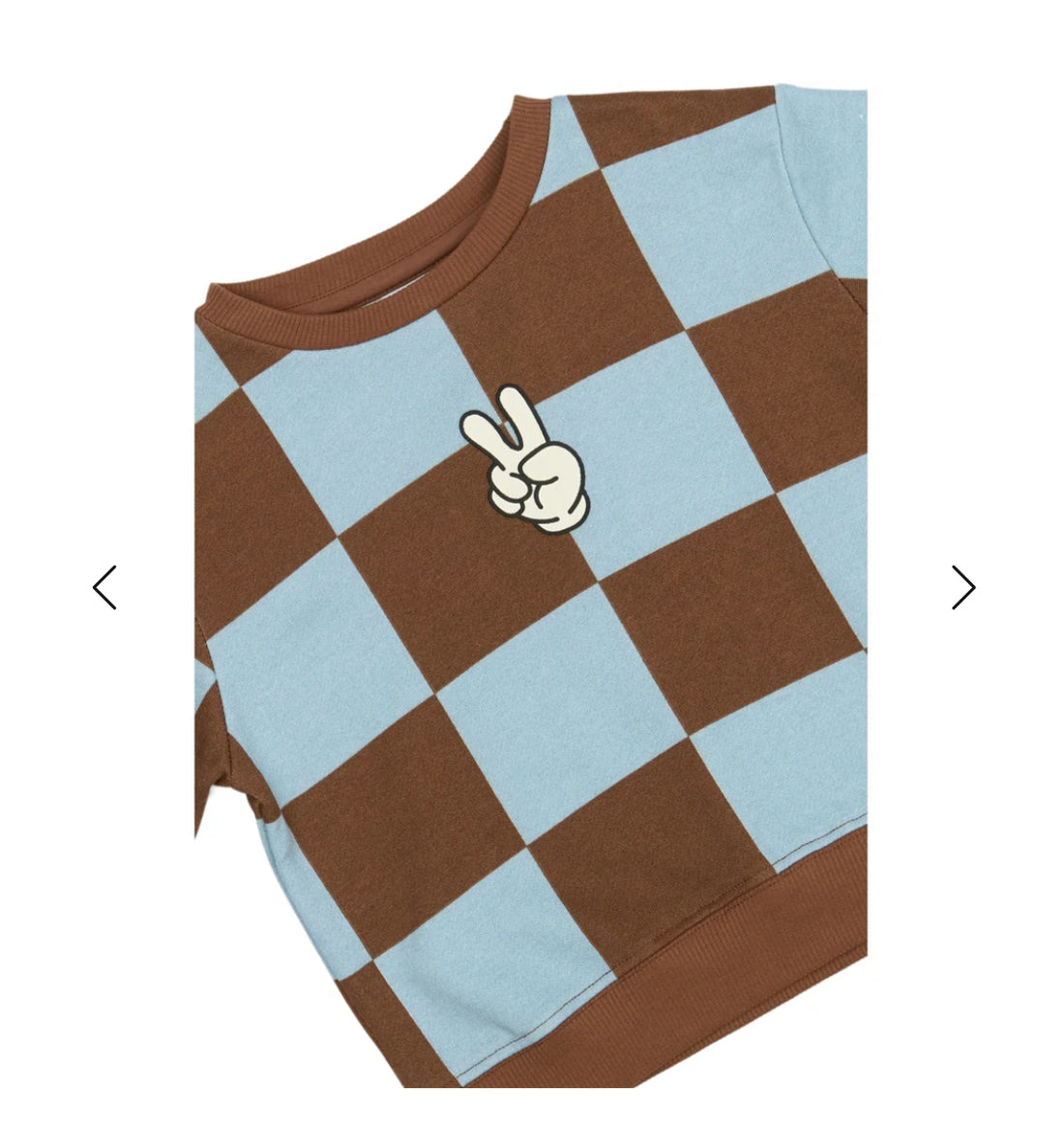 TNSTPaulie Oversized Sweatshirt - Toffee Check