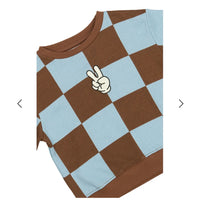 TNSTPaulie Oversized Sweatshirt - Toffee Check