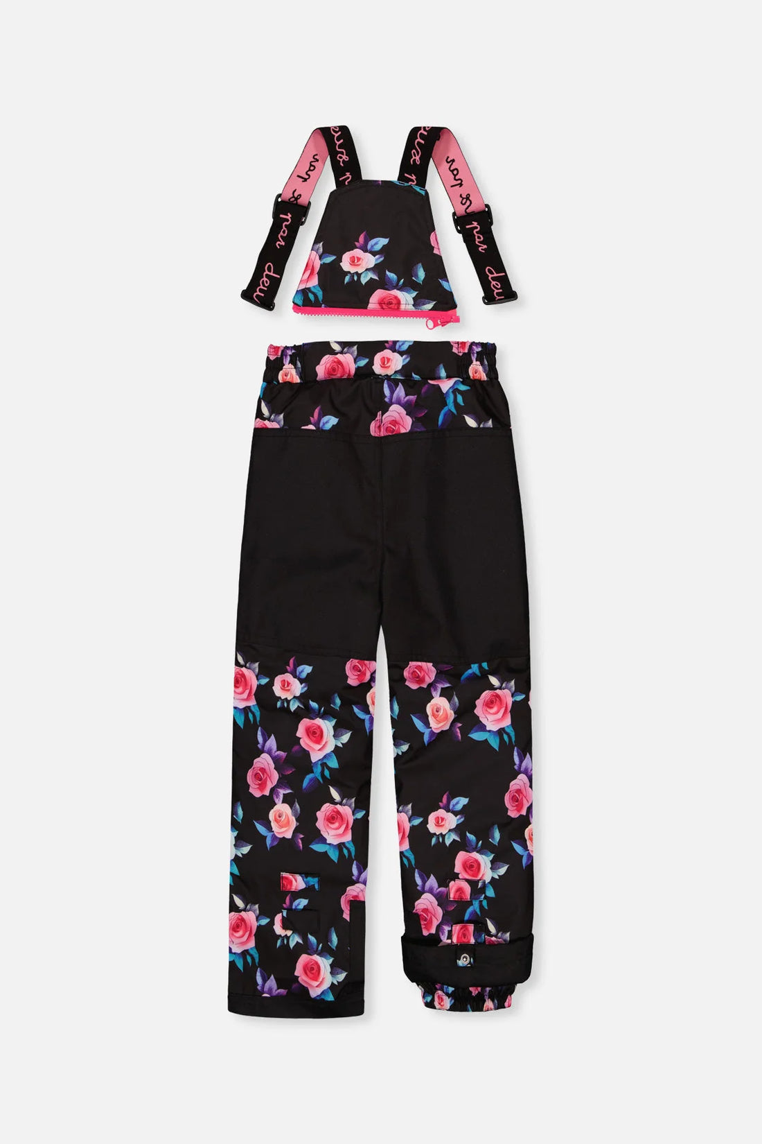 Two Piece Play Snowsuit Black Rose Print
