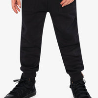Fleece Sweatpants With Zippered Pockets Black