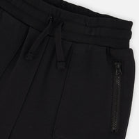 Fleece Sweatpants With Zippered Pockets Black