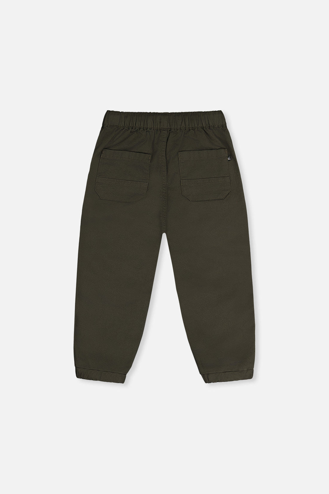 Stretch Canvas Jogger Pants Very Dark Green