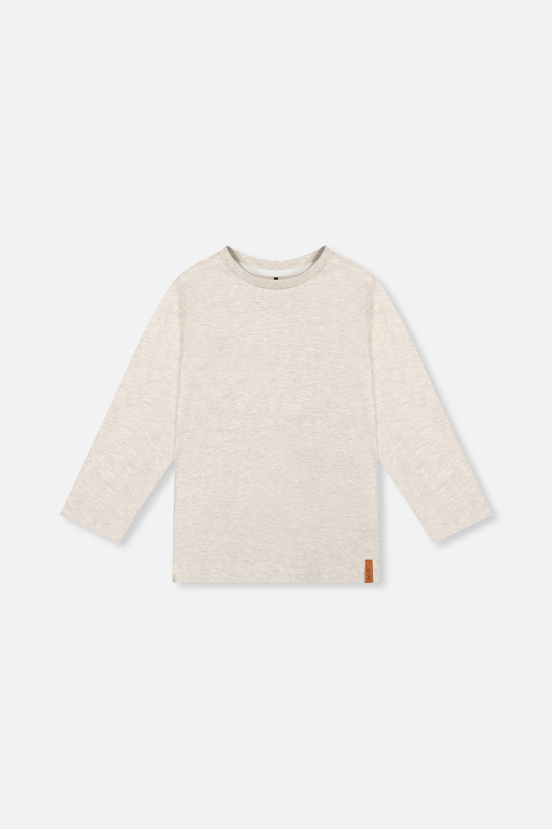 Organic Cotton Long Sleeve T-Shirt Heather Grey