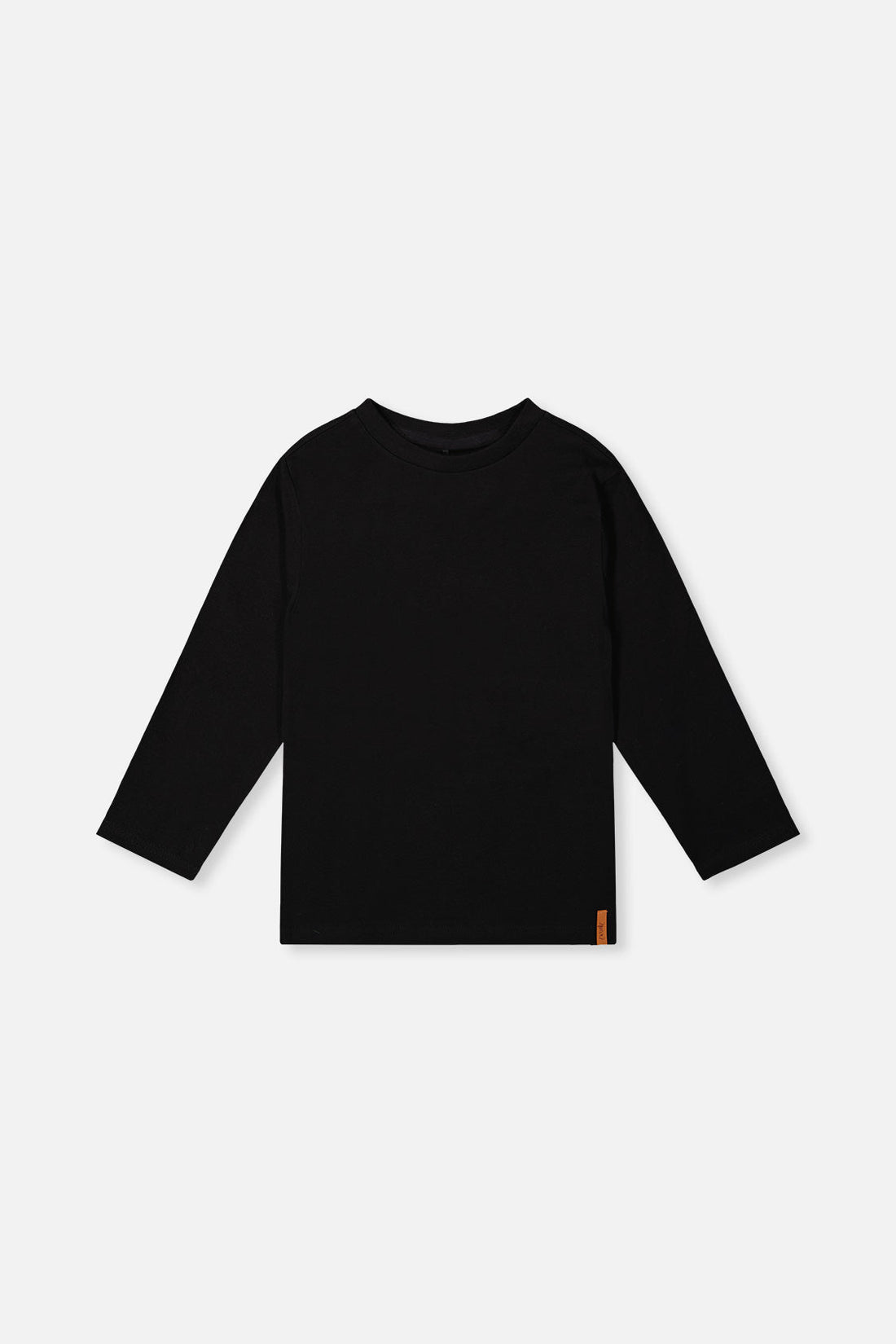Organic Cotton Long Sleeve T-Shirt Black