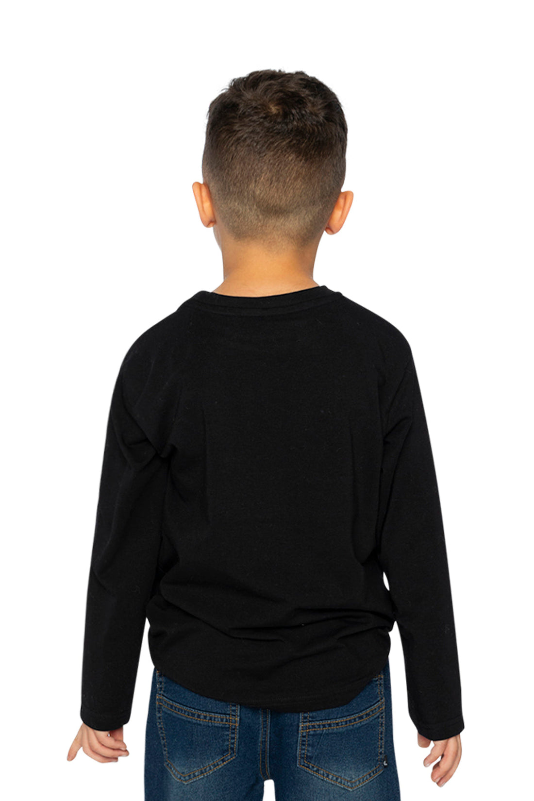 Organic Cotton Long Sleeve T-Shirt Black