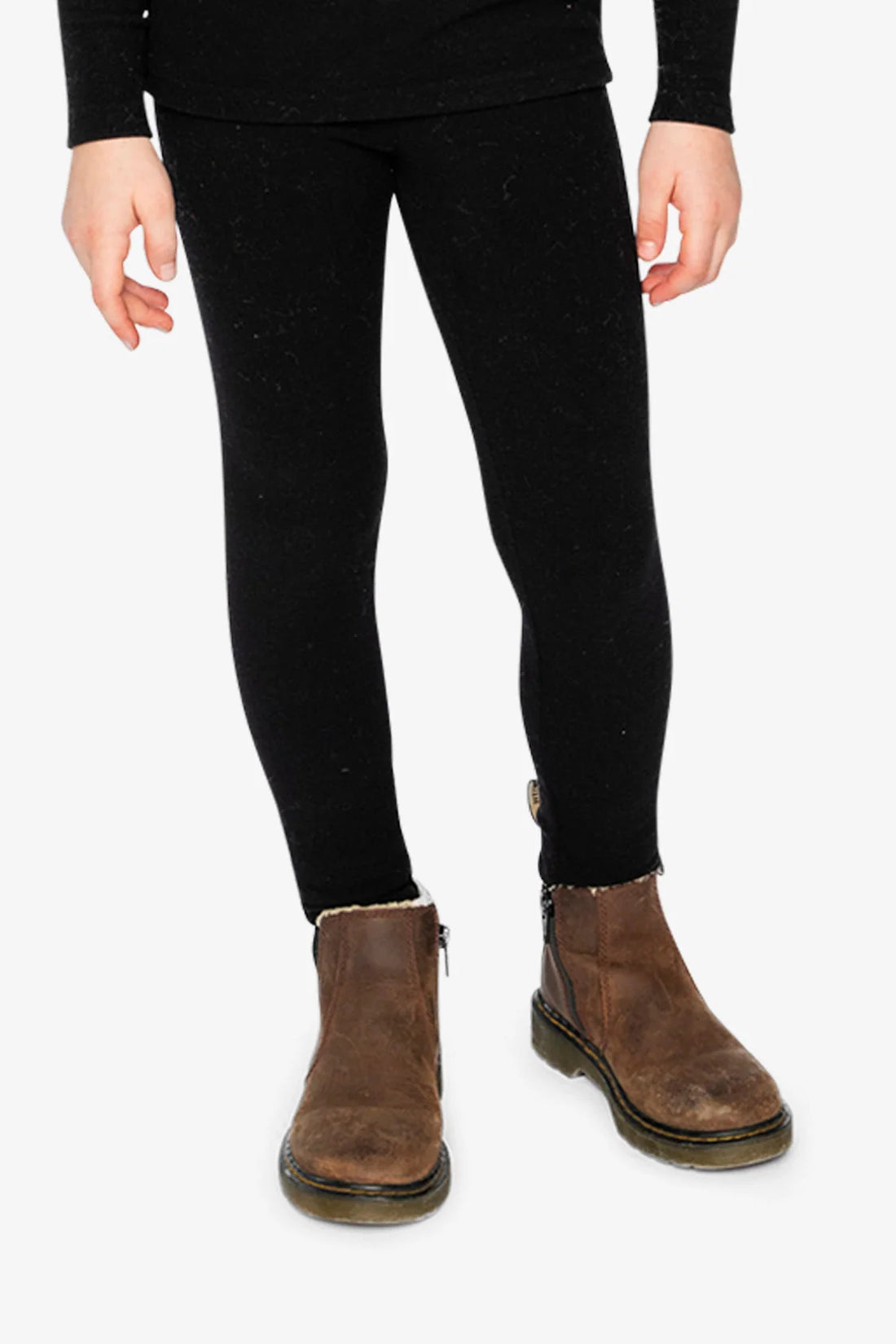 Rib Leggings Black