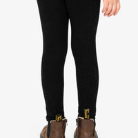Rib Leggings Black
