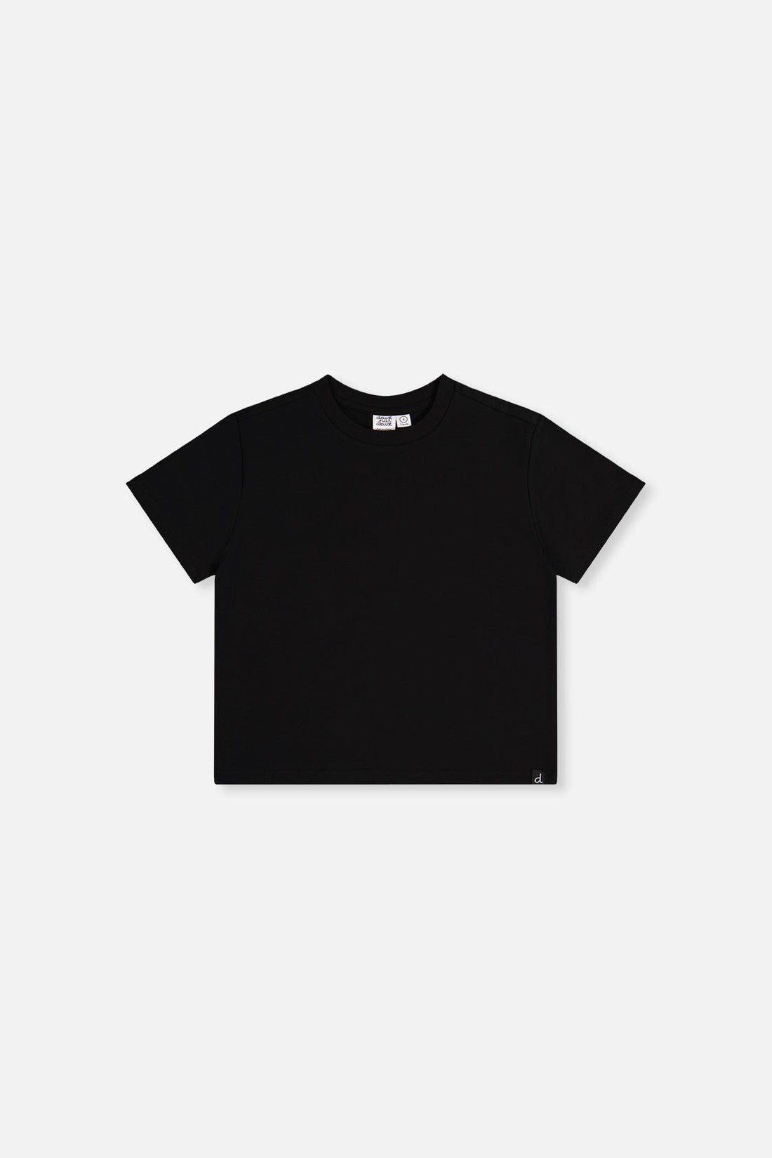 Heavy Jersey Wide Short Sleeve T-Shirt Black