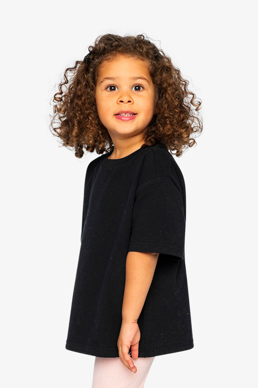 Heavy Jersey Wide Short Sleeve T-Shirt Black
