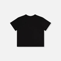 Heavy Jersey Wide Short Sleeve T-Shirt Black
