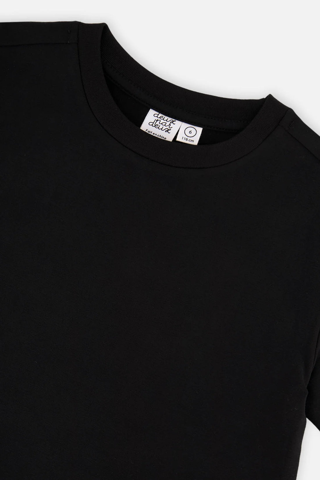 Heavy Jersey Wide Short Sleeve T-Shirt Black