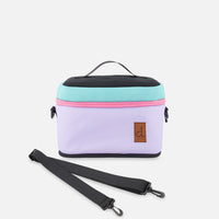 Lunch Box Turquoise Blue, Pink And Mauve
