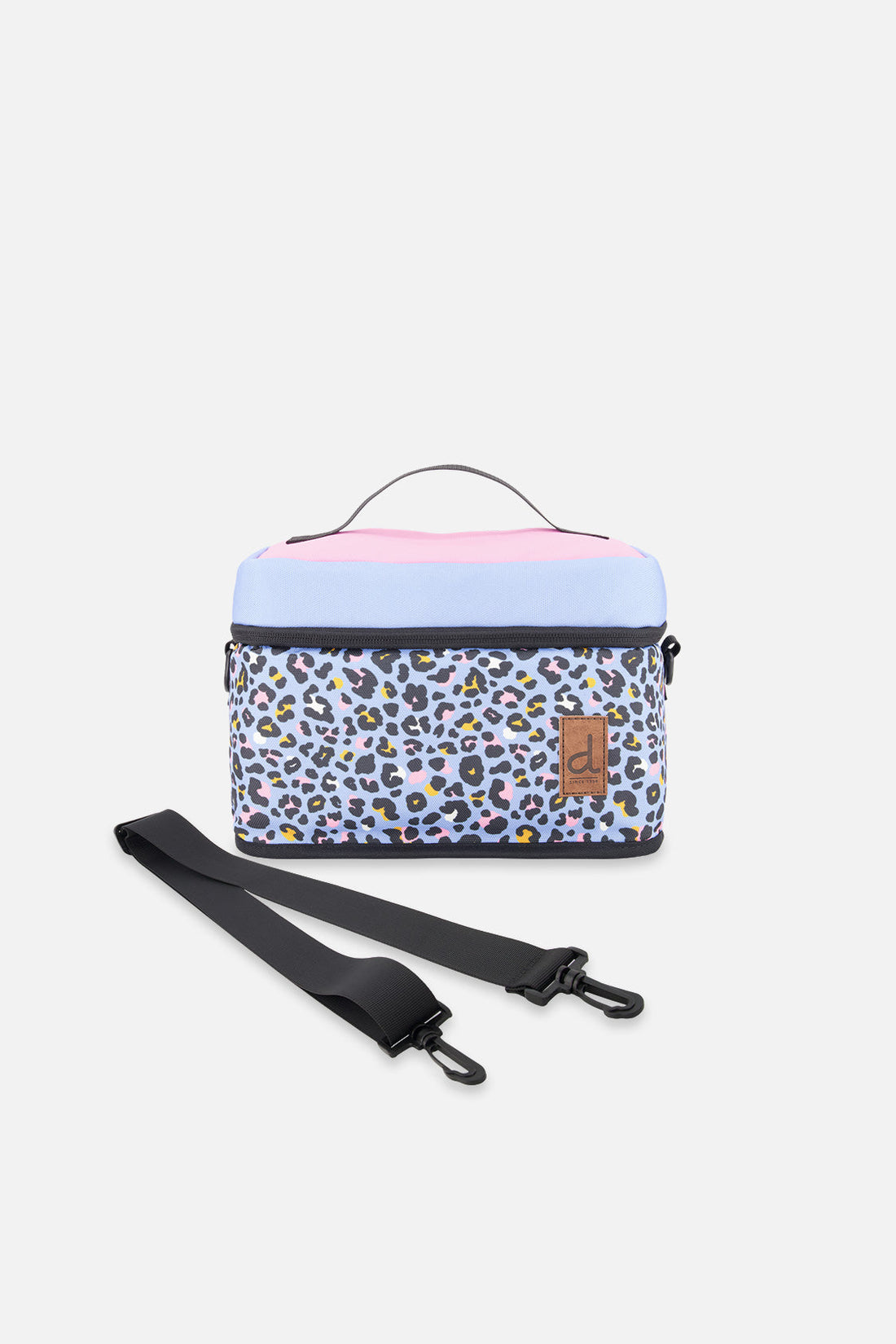 Lunch Box Blue Leopard Print