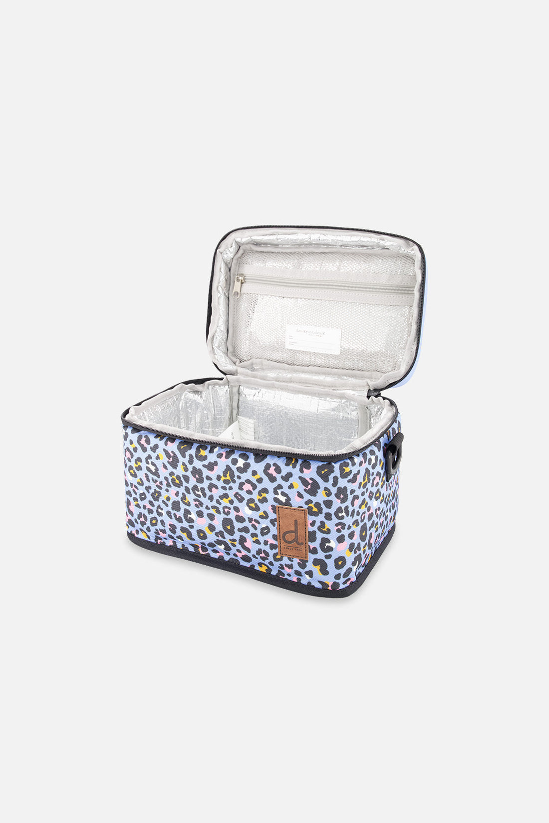 Lunch Box Blue Leopard Print
