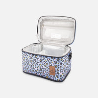 Lunch Box Blue Leopard Print