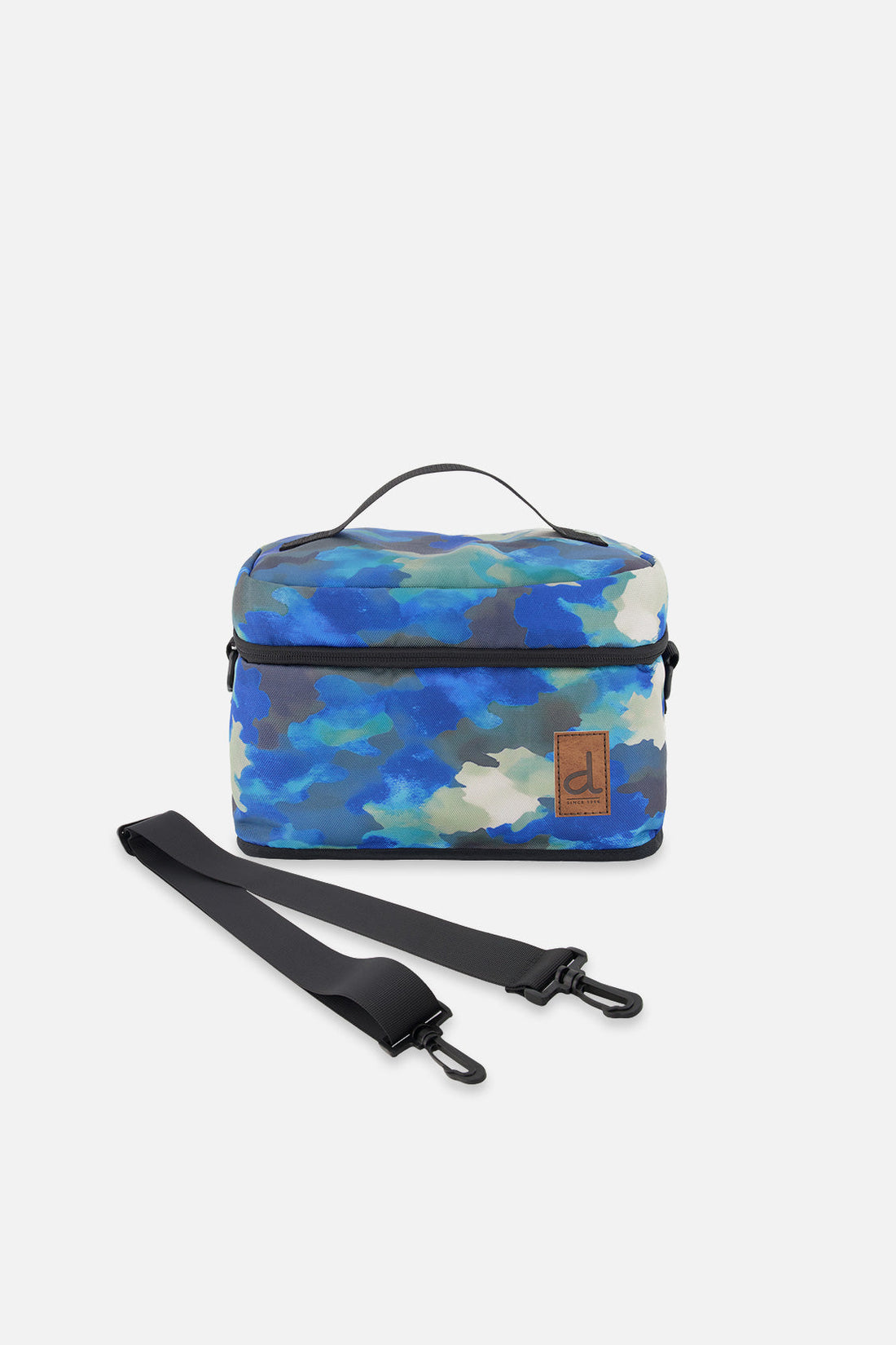 Lunch Box Blue And Grey Camouflage