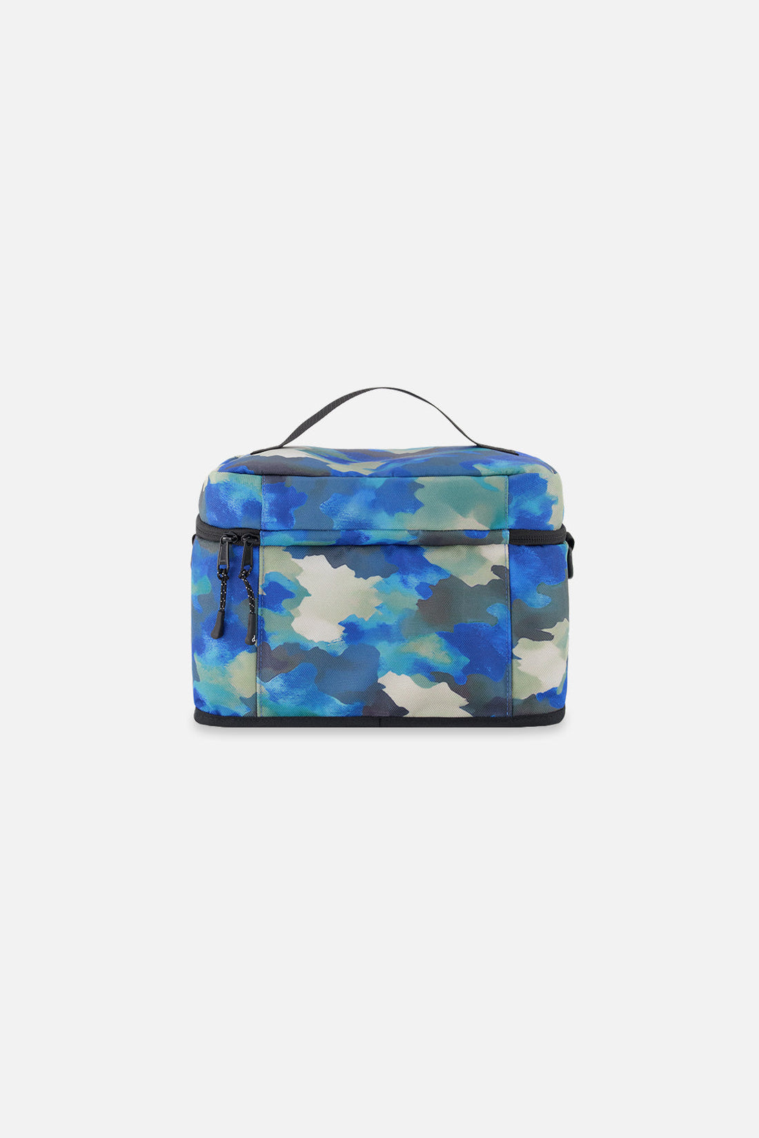 Lunch Box Blue And Grey Camouflage