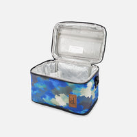 Lunch Box Blue And Grey Camouflage