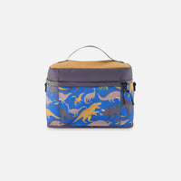 Lunch Box Blue Dinosaur Print