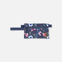 Pencil Case Blue Floral Print