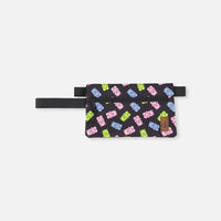 Pencil Case Black Printed Gummy Bears