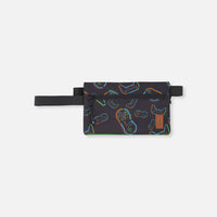 Pencil Case Black Printed Controller