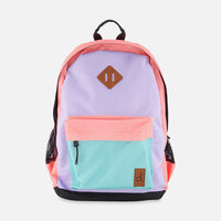 Kids Backpack Lavender, Turquoise And Orange