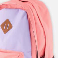 Kids Backpack Lavender, Turquoise And Orange