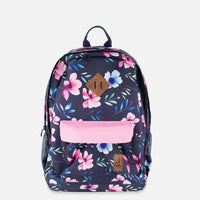 Kids Backpack Blue Floral Print