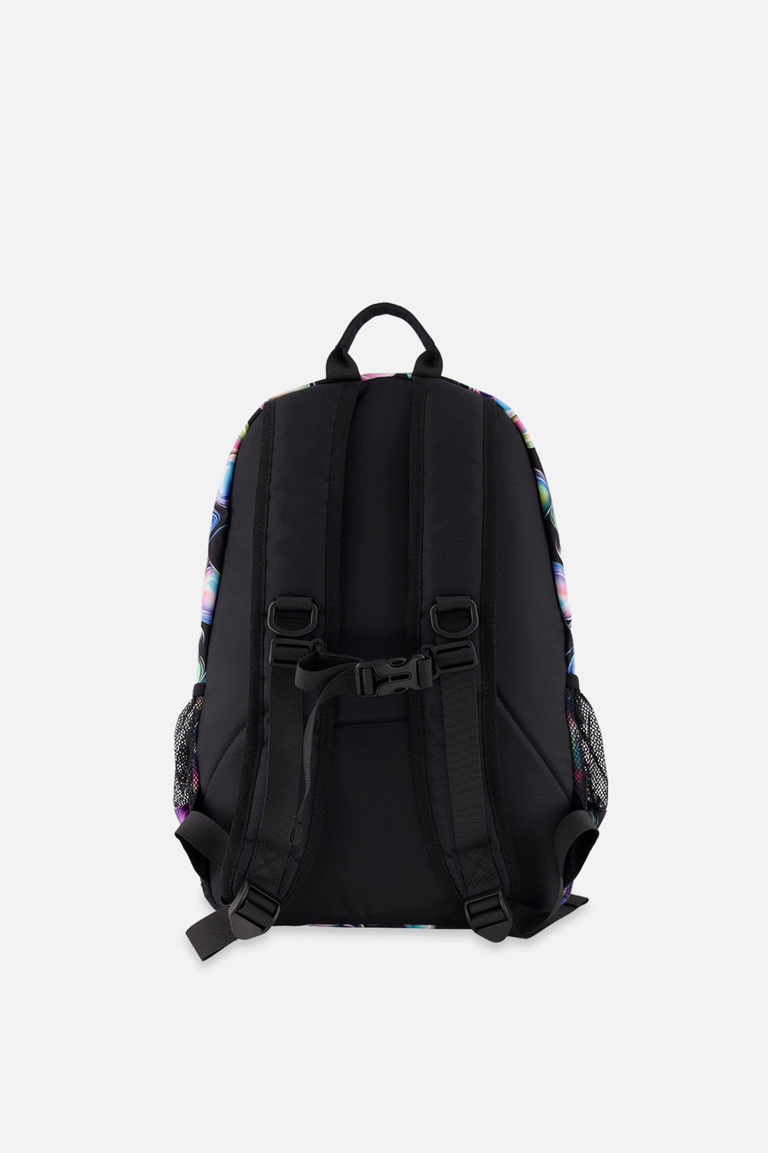 Kids Backpack Black Printed With Hearts
