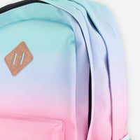 Kids Backpack Blue And Mauve Gradient