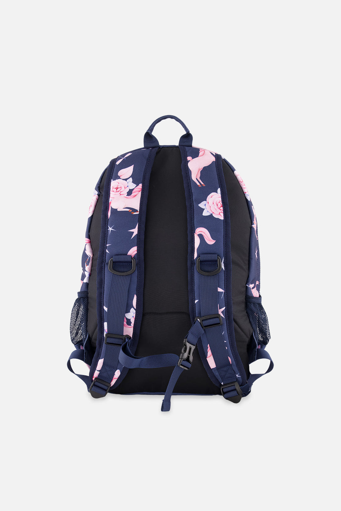 Kids Backpack Navy Unicorn Print