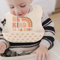 SILICONE BIB - BE KIND RAINBOWS