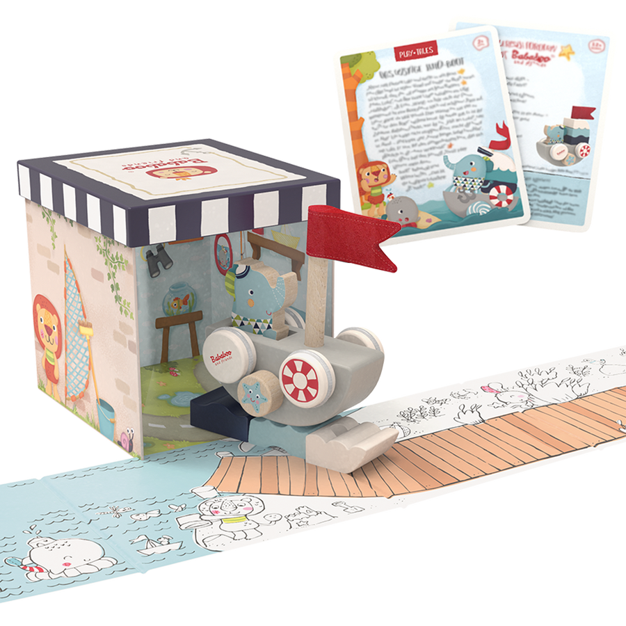Lolo's Funny Autoboat 2-in-1 Stacking Game