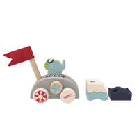 Lolo's Funny Autoboat 2-in-1 Stacking Game