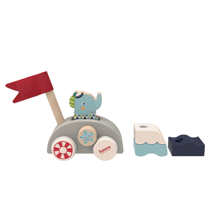 Lolo's Funny Autoboat 2-in-1 Stacking Game