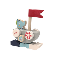 Lolo's Funny Autoboat 2-in-1 Stacking Game